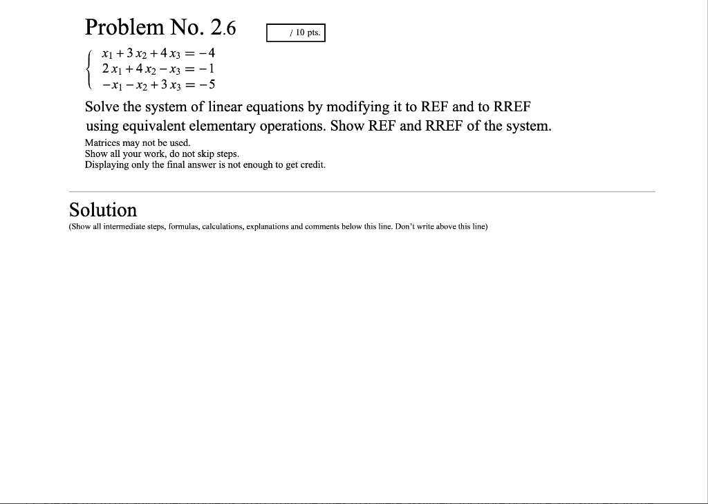 Solved Problem No. 2.6 | Chegg.com