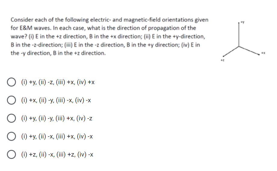 Solved Consider each of the following electric- and magnetic | Chegg.com