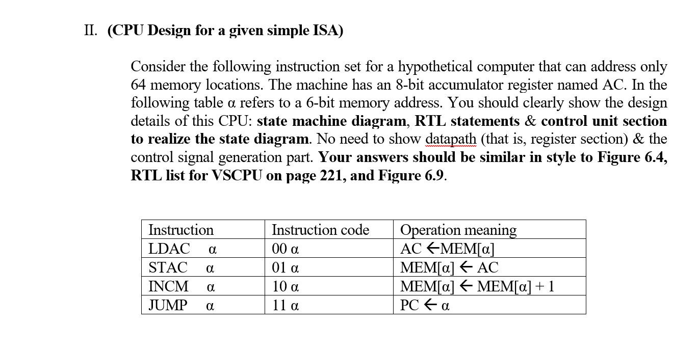 case study design of a simple hypothetical cpu