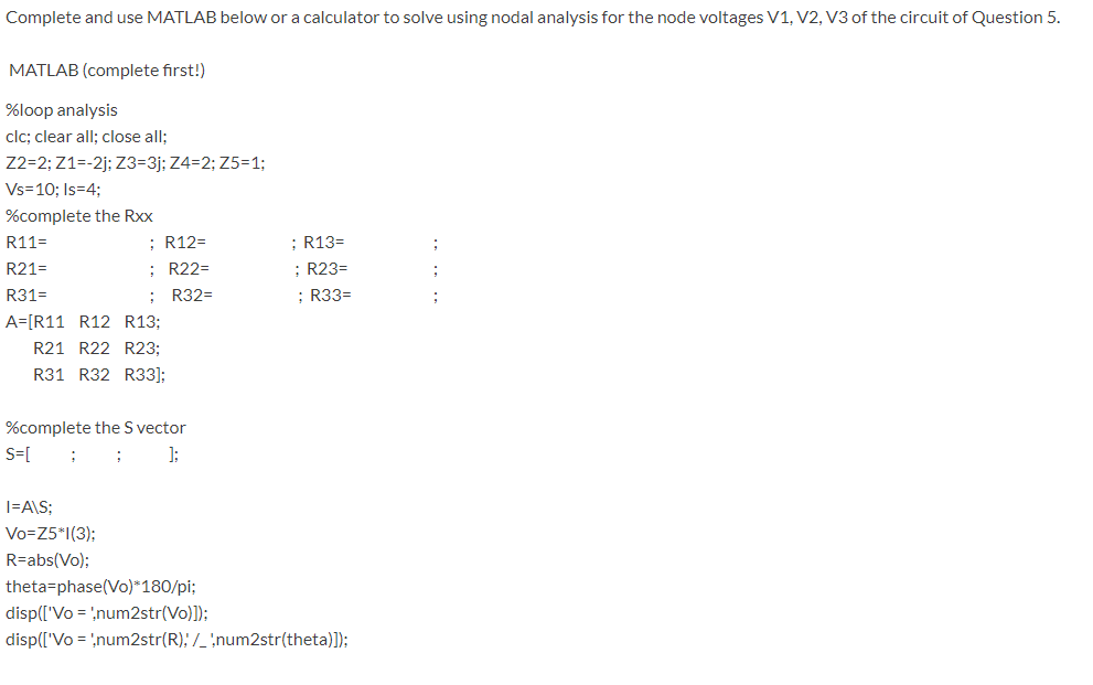 Solved Find V In The Network In Fig 8 Using Loop Analysis Chegg