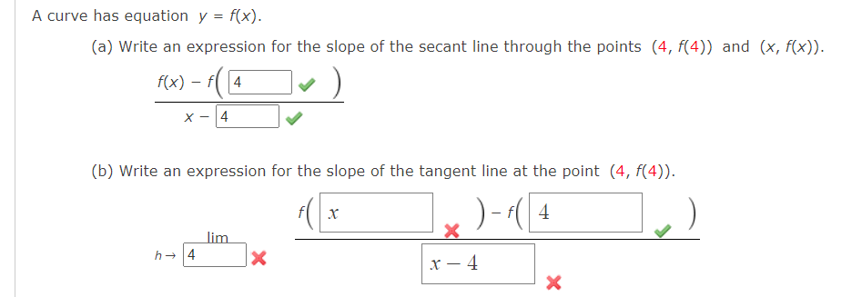 Solved Curve Has Equation Y F X A Write An Expression For