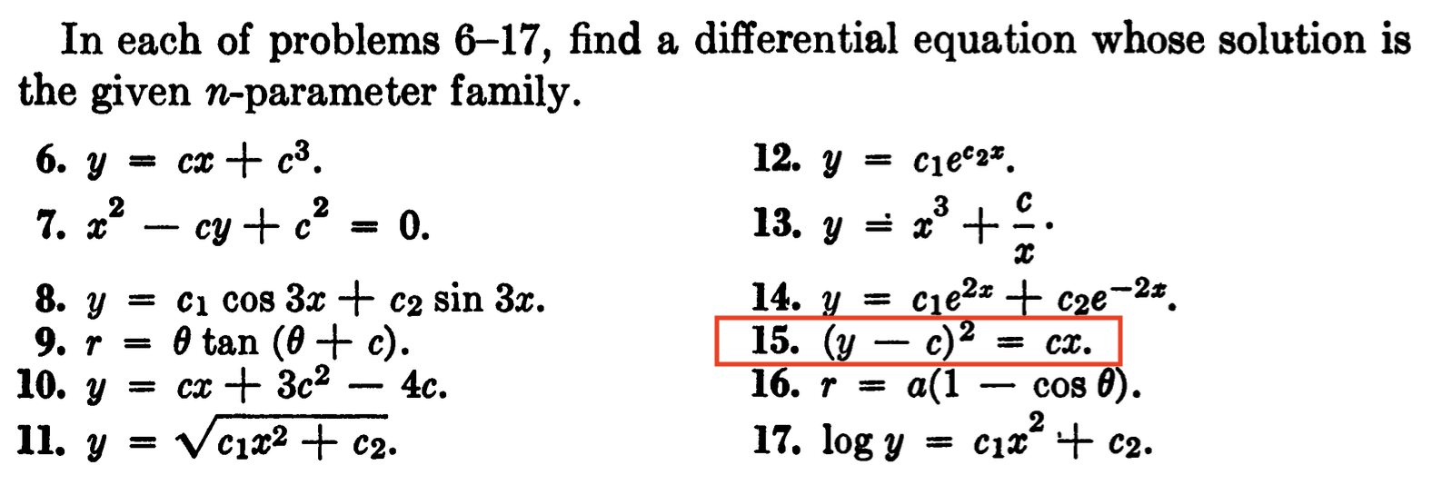 Solved In Each Of Problems 6-17, Find A Differential | Chegg.com