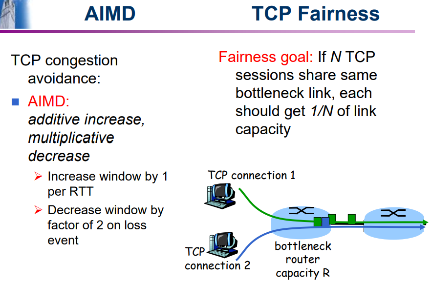 4. (20 points, 10 points each) Consider TCP fairness | Chegg.com