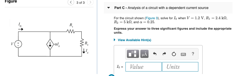 Solved Figure ① 2 Of 3 Part B - Analysis Of A Circuit With A | Chegg.com