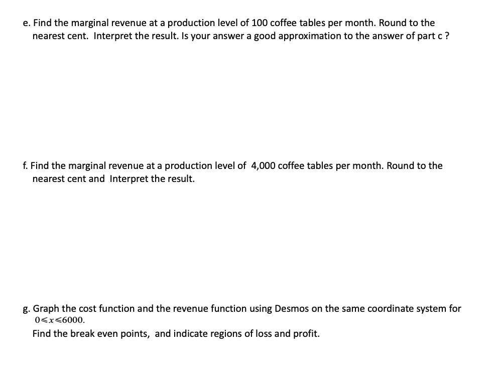 Solved 2. Example Marginal Revenue and Marginal Profit The | Chegg.com