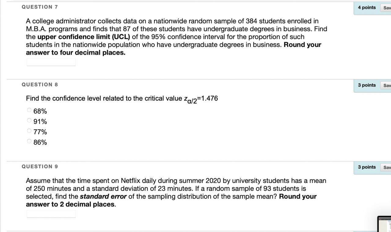 Solved QUESTION 7 4 points Sav A college administrator | Chegg.com