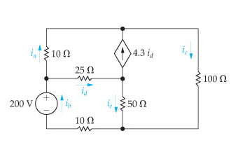 Solved Use the mesh-current method to find the branch | Chegg.com