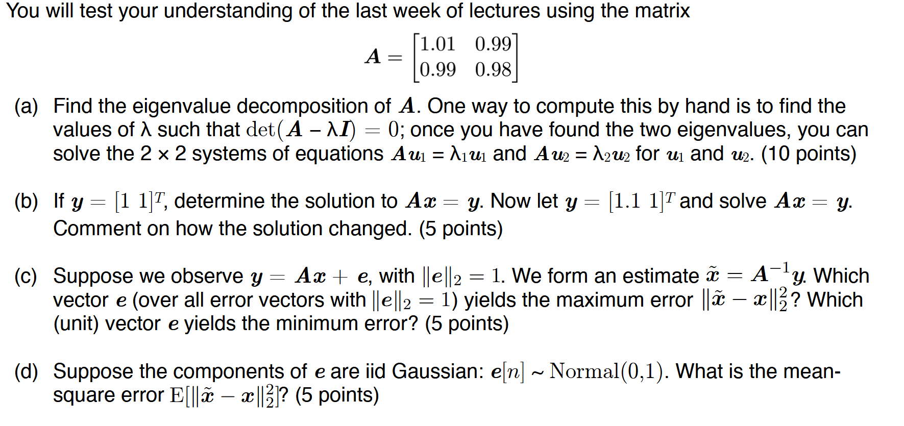 Solved A You Will Test Your Understanding Of The Last We Chegg Com