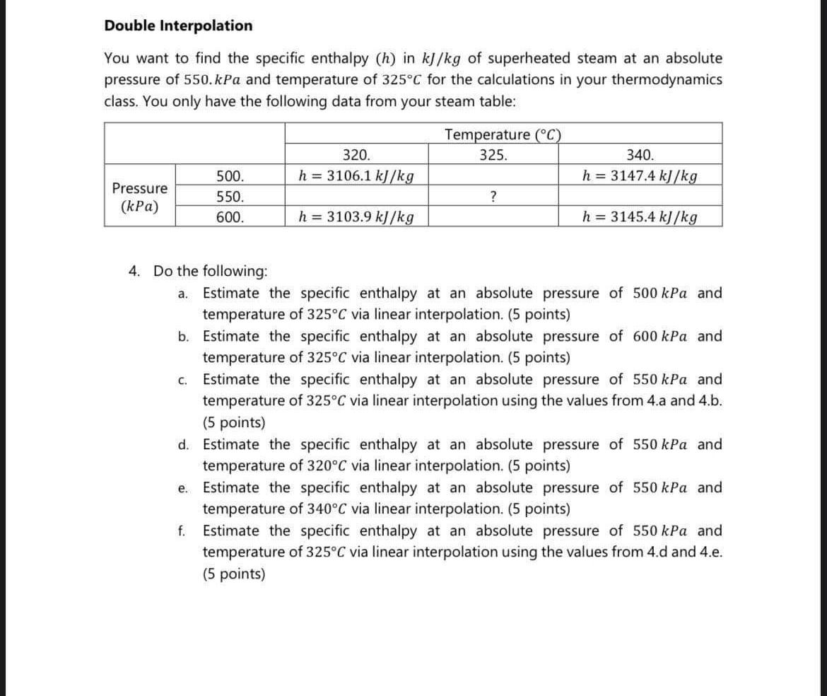 Solved Double Interpolation You Want To