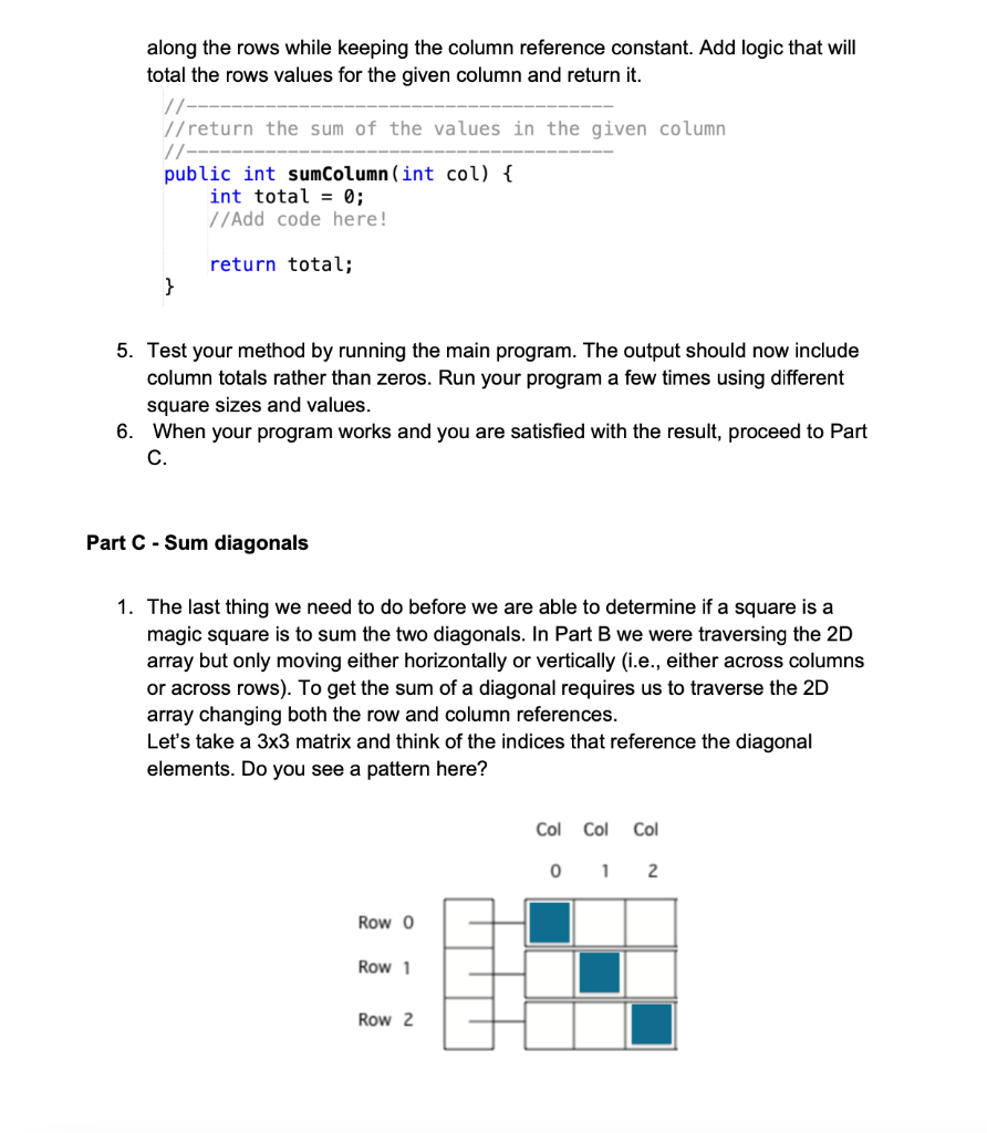 ITSC 1213 - Magic Square Introduction One interesting | Chegg.com