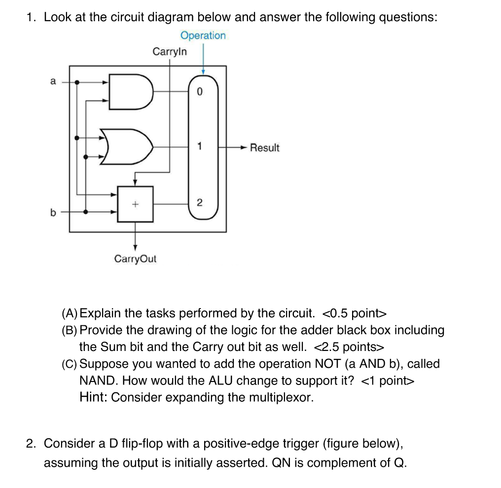 1. Look at the circuit diagram below and answer the | Chegg.com