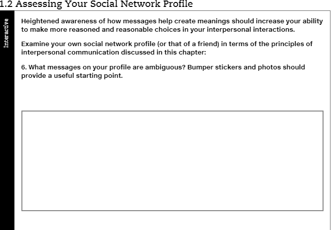 Solved 1.2 Assessing Your Social Network Profile Heightened | Chegg.com