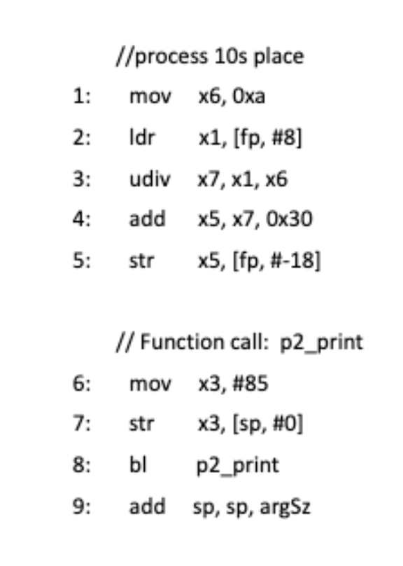 Solved Examine the code we developed for P2 and P3, | Chegg.com
