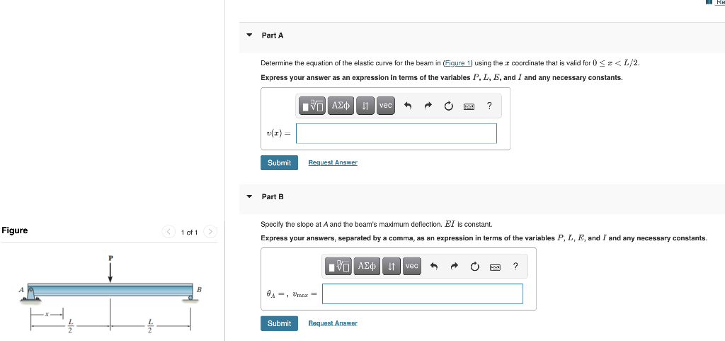 Solved Part A Determine the equation of the elastic curve | Chegg.com