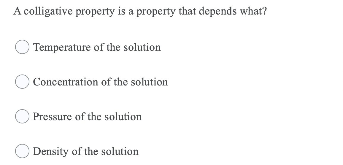 Solved A Non Volatile Solute Is Dissolved In A Solvent