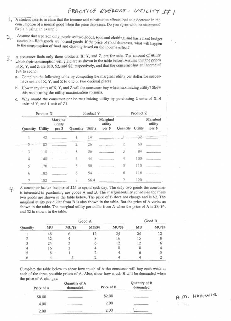 Solved PRACTICE EXERCISG - UTILITY #I 1, A student asserts | Chegg.com