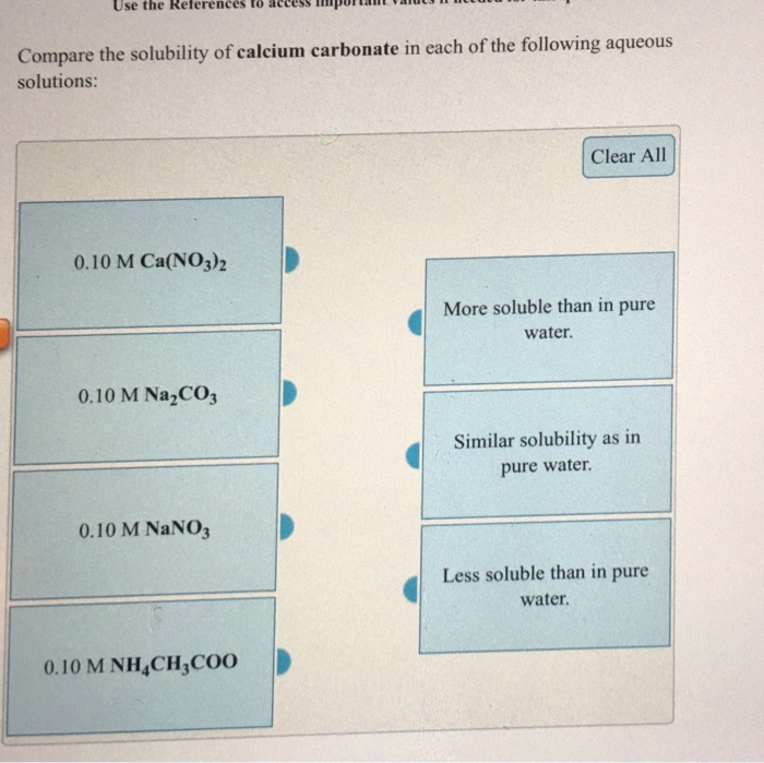 Solved Compare the solubility of calcium phosphate in each