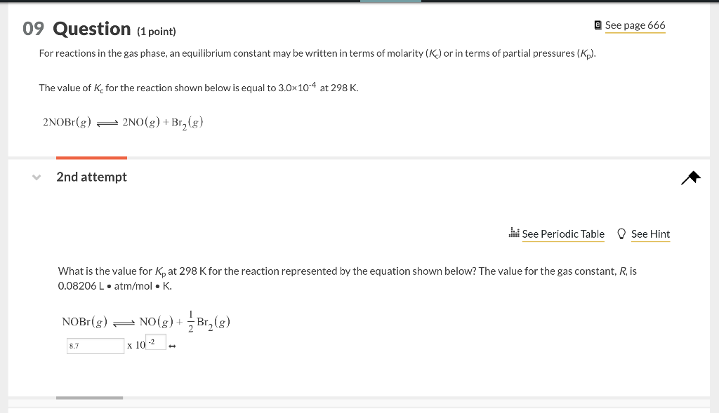 Solved 09 Question (1 point) [a See page 6 For reactions in | Chegg.com