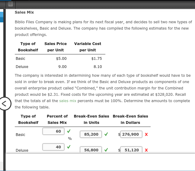 Solved Target Profit Refer again to the income statements | Chegg.com