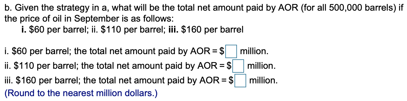 Solved It is March, and Alberta Oil Refinery (AOR) has | Chegg.com