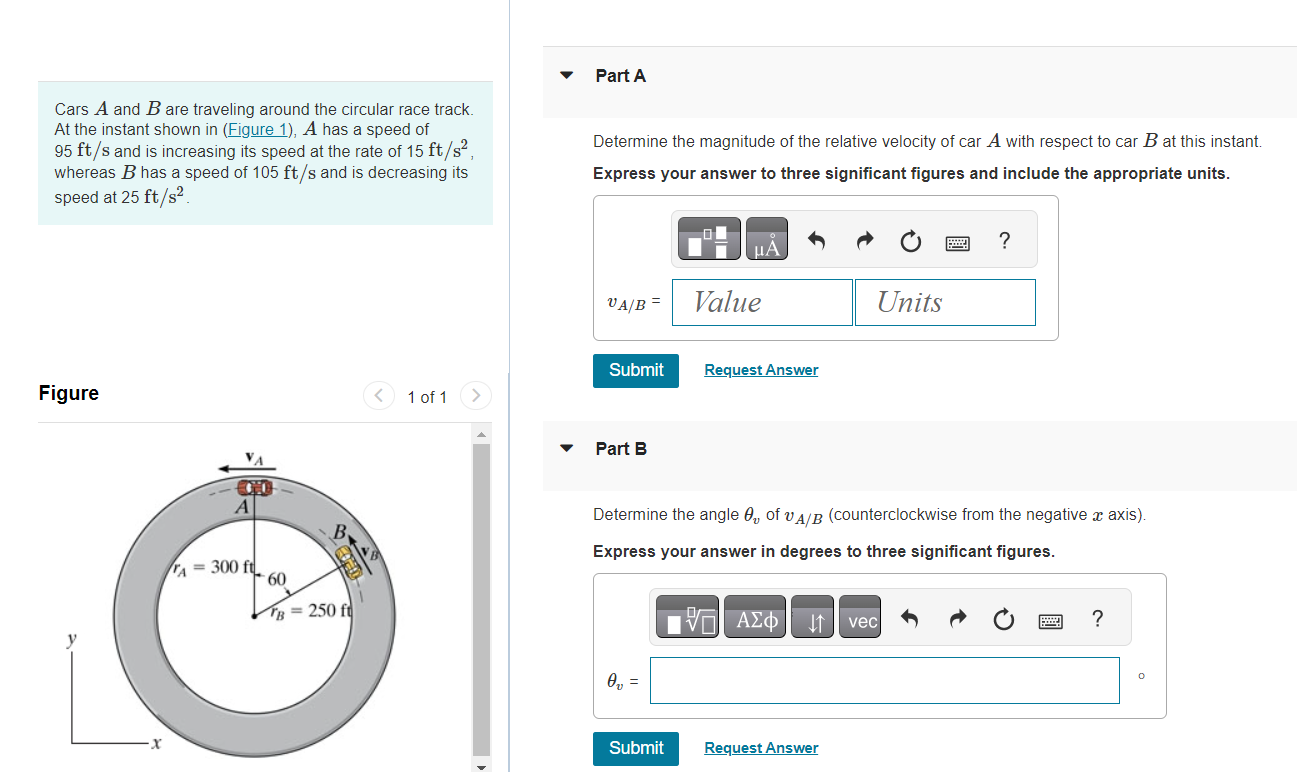 Solved Cars A And B Are Traveling Around The Circular Race | Chegg.com