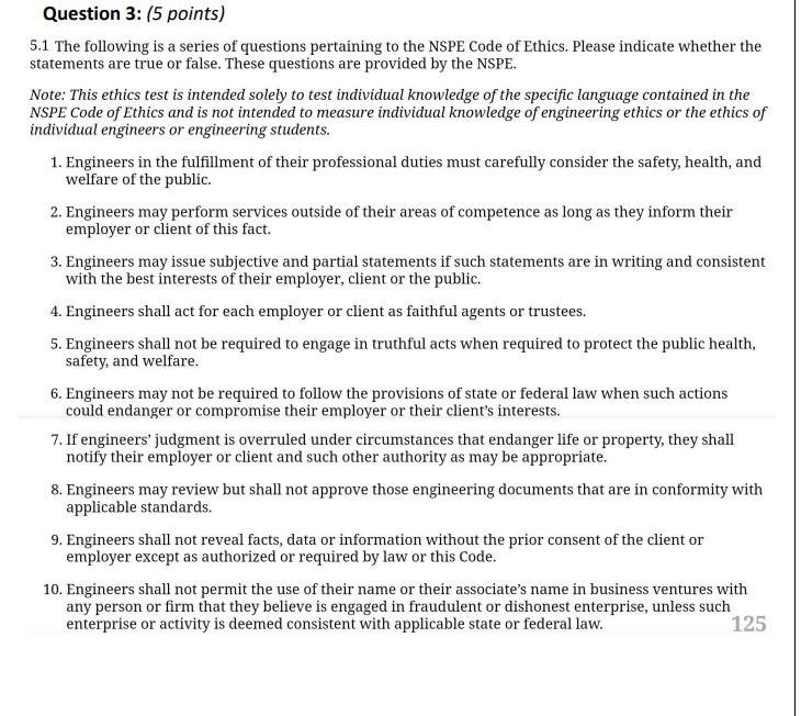 Solved 5.1 The following is a series of questions pertaining | Chegg.com