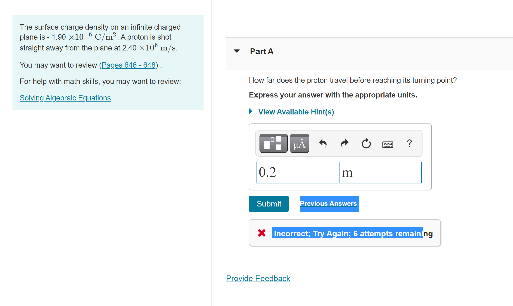 Solved The surface charge density on an infinite charged