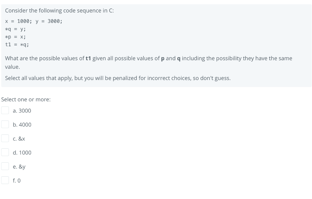 Solved Consider the following code sequence in C: X = 1000; | Chegg.com