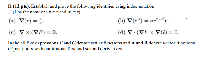 Solved II (12 Pts). Establish And Prove The Following | Chegg.com