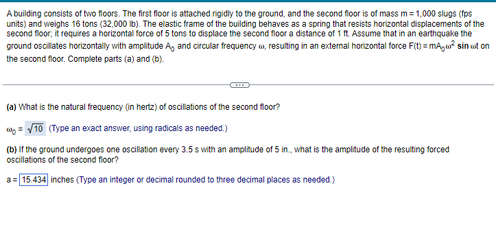 Solved A building consists of two floors. The first floor is | Chegg.com