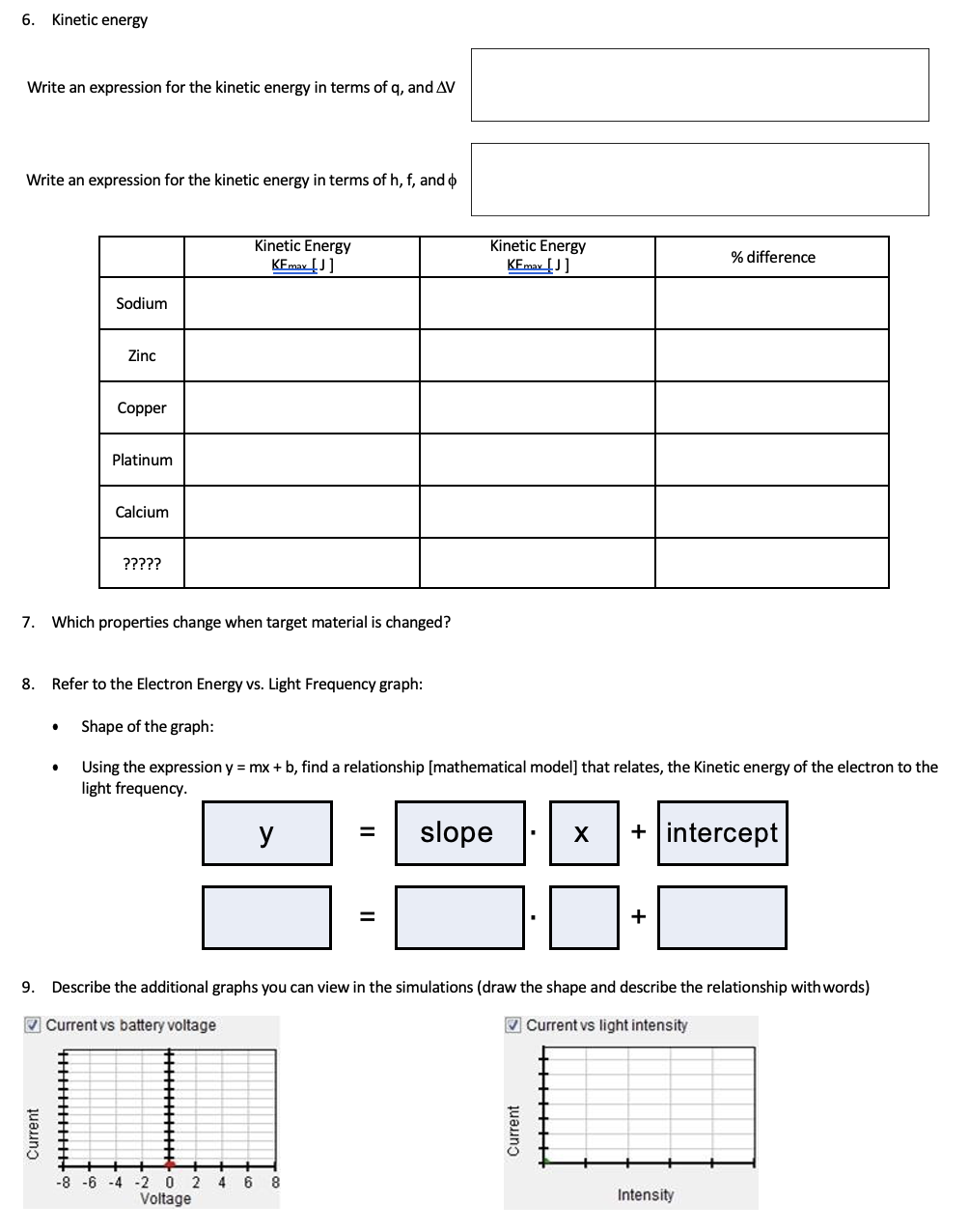 Solved 2. The work function (): Write an expression for the | Chegg.com