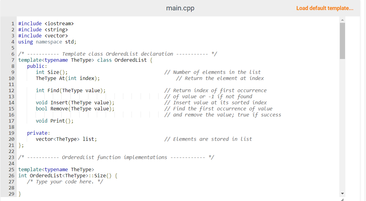 Solved Need it to be completed in C++ please!!! 13.8 LAB: | Chegg.com