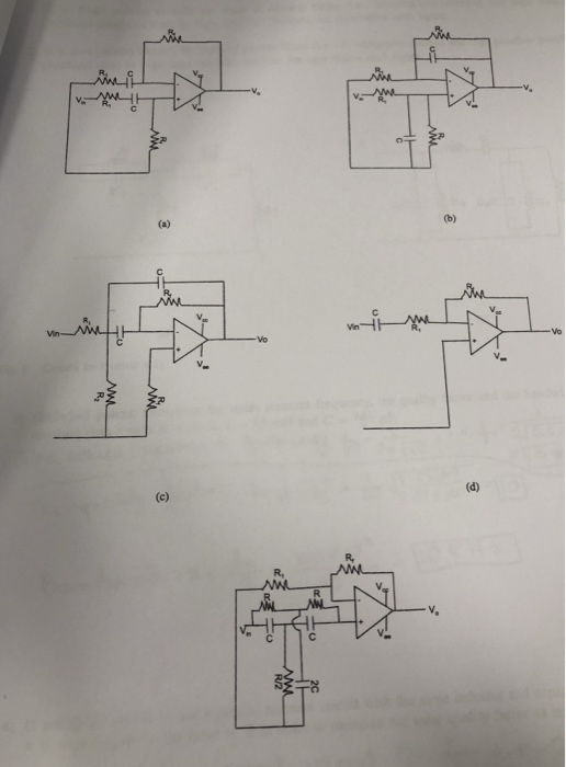 Solved (5 × 210 points) Identify the types of opamp