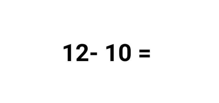 Solved 12- 10 = | Chegg.com
