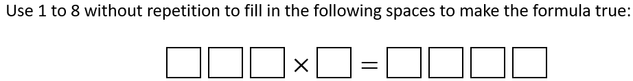 Solved Use 1 to 8 without repetition to fill in the | Chegg.com