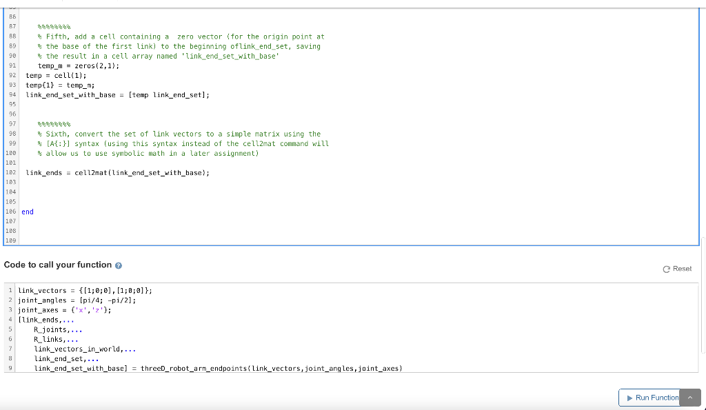 Solved Find endpoints of 3D arm links 5 solutions submitted | Chegg.com