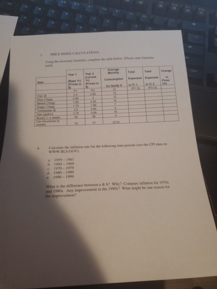 Solved PROBLEM SET 3 Macroeconomic Measurement CE INI He Nec | Chegg.com