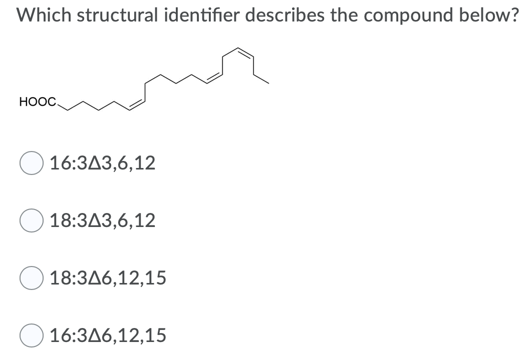 Solved Which structural identifier describes the compound | Chegg.com