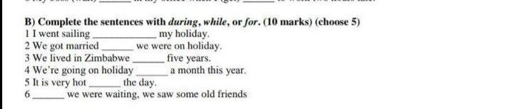 10 sentences about my holiday