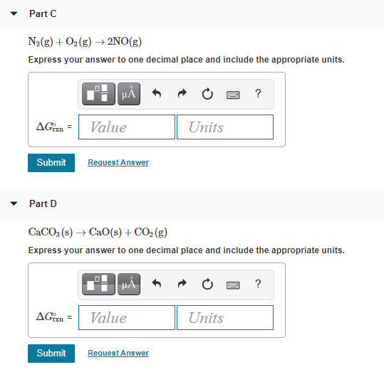 Solved Use standard free energies of formation to calculate | Chegg.com