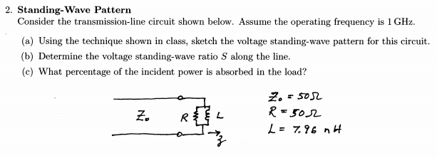 Solved Consider the transmission-line circuit shown below. | Chegg.com