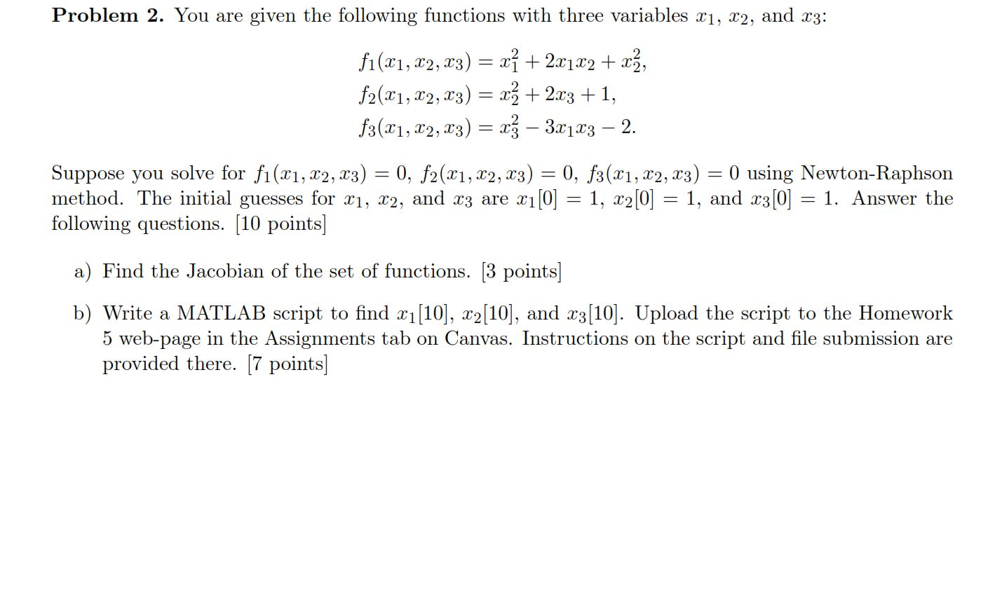 Problem 2. You are given the following functions with | Chegg.com