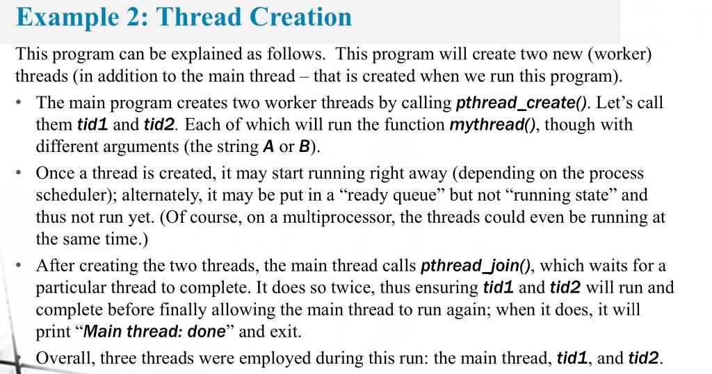 Solved 1. In this exercise, we will add more threads into a | Chegg.com