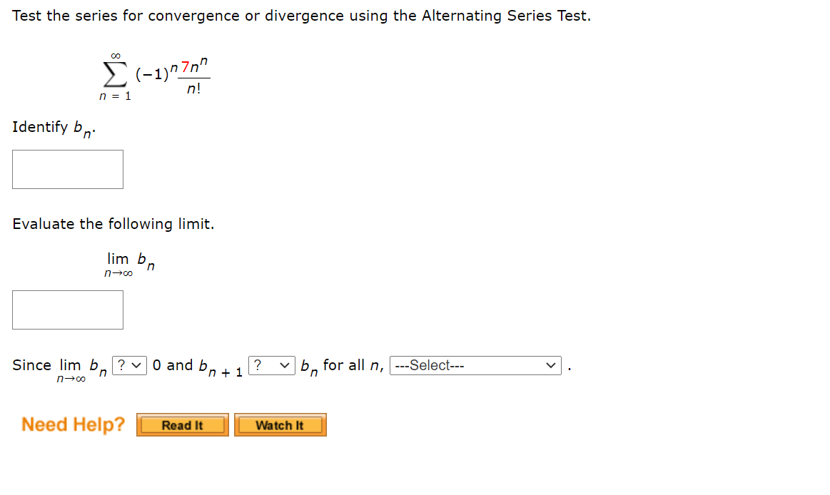 Solved Test the series for convergence or divergence using | Chegg.com