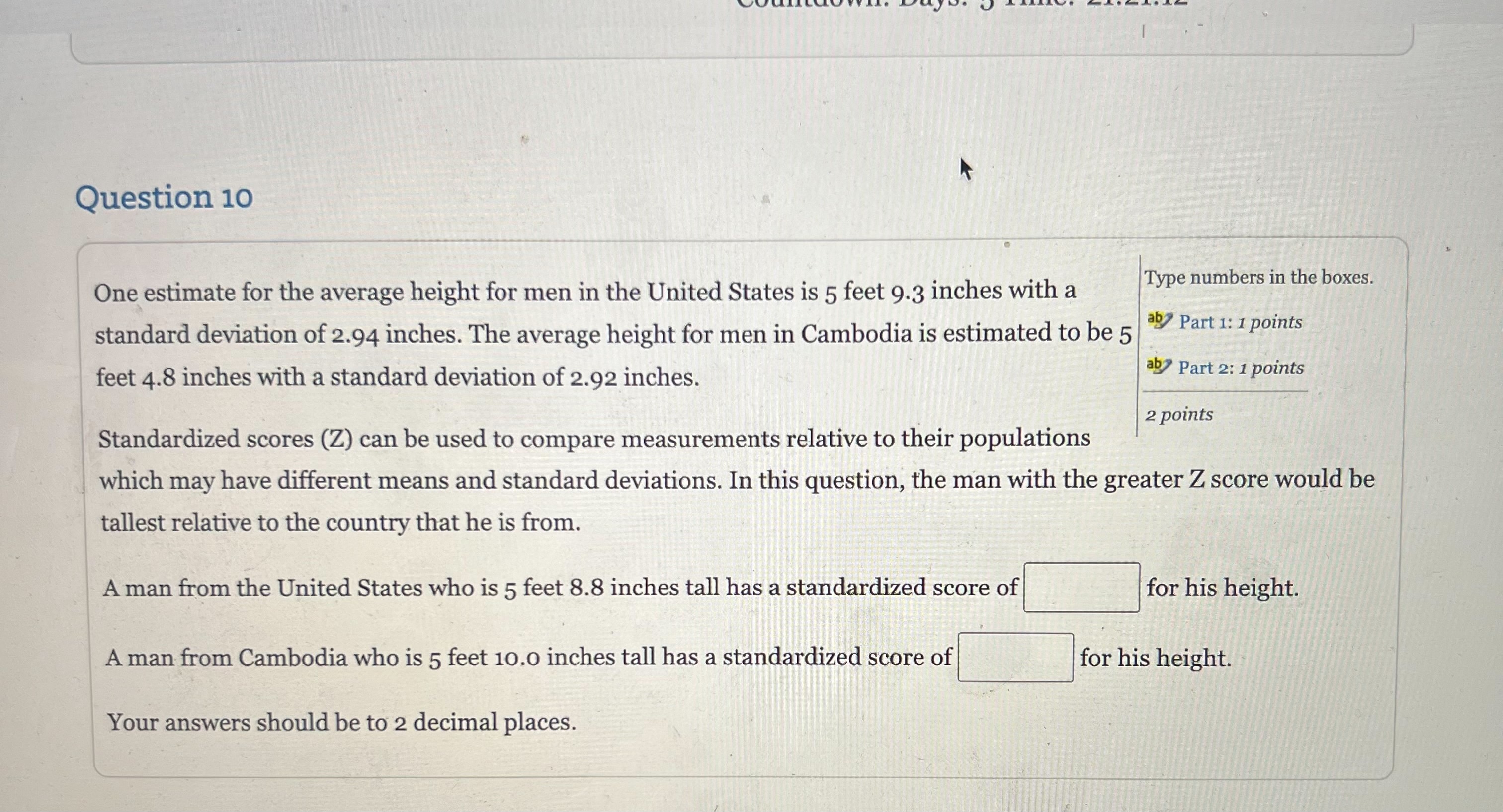 solved-one-estimate-for-the-average-height-for-men-in-the-chegg