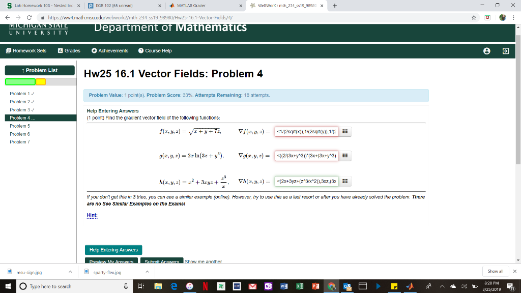 Solved Hi, I've been working on this problem for a while and | Chegg.com