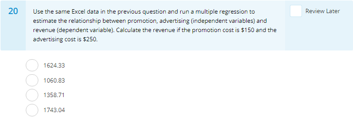 Solved 17 Review Later To find out the value of the | Chegg.com