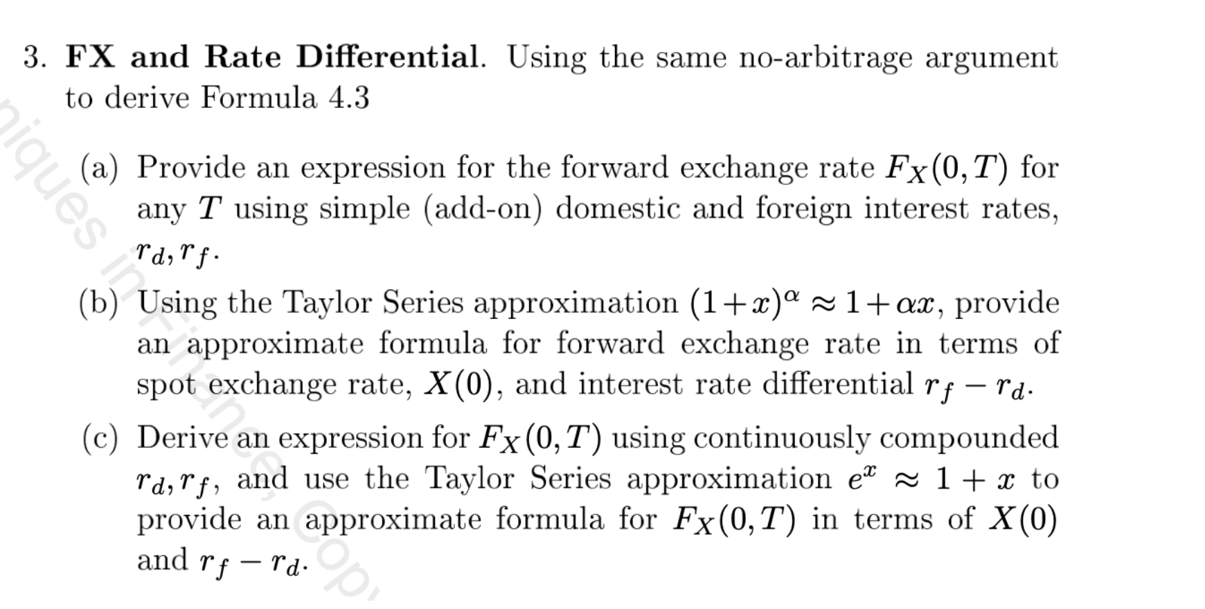 3. FX and Rate Differential. Using the same | Chegg.com