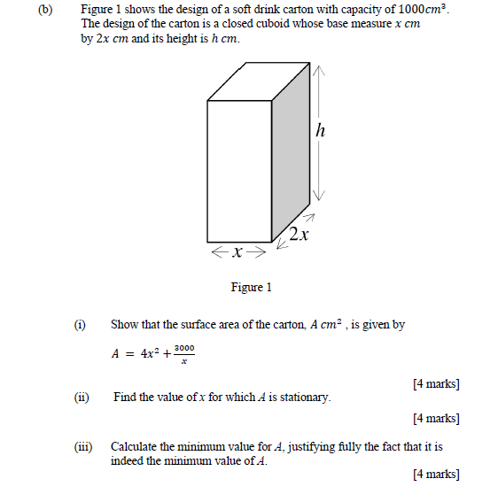 Solved 6 Figure 1 shows the design of a soft drink carton