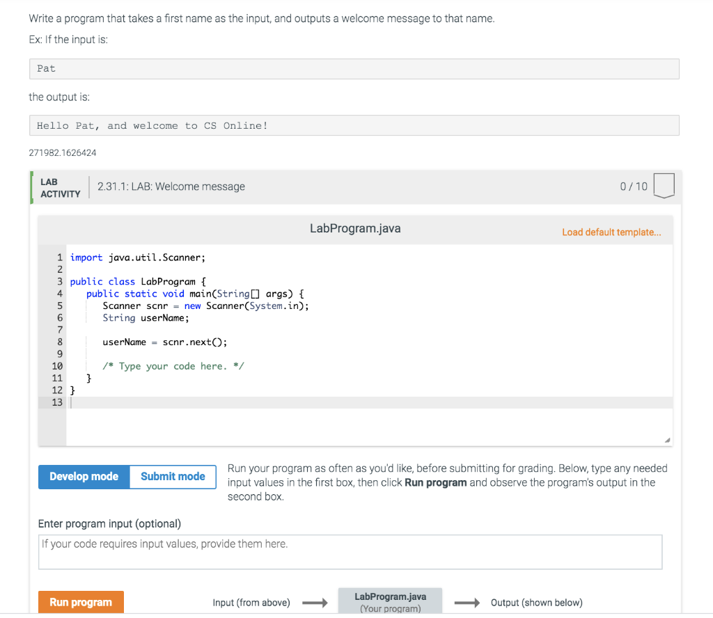 Solved Write a program that takes a first name as the input, | Chegg.com